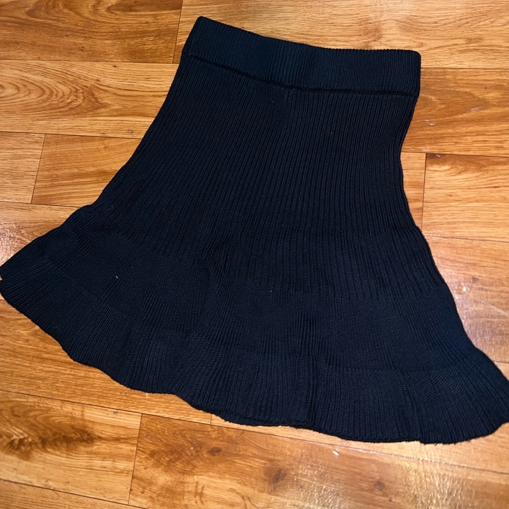 Free people black midi skirt size medium